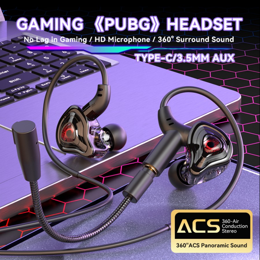 Esports Gaming Gear - سماعة رأس للألعاب الرياضية الإلكترونية، صوت